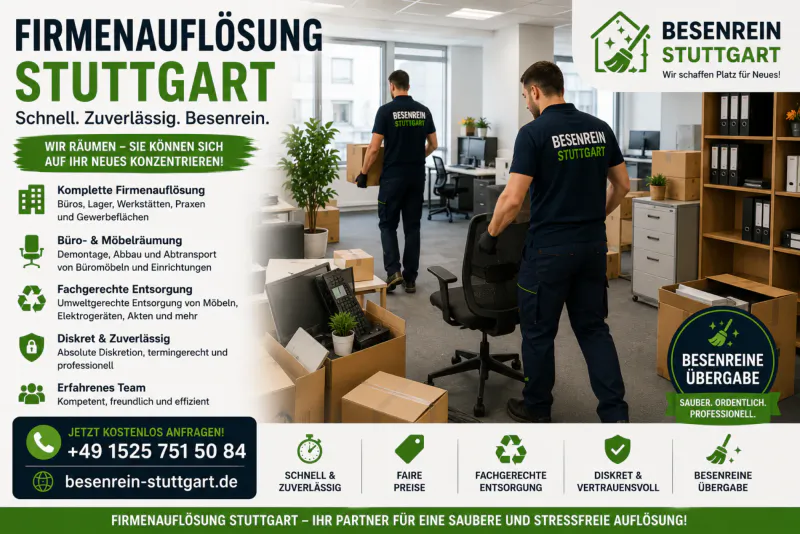 Firmenauflösung Stuttgart